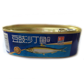 canned sardines with black bean 184G