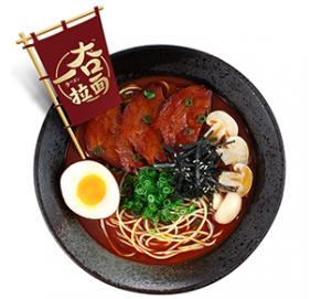 Japanese style tomato noodle with self fried noodles